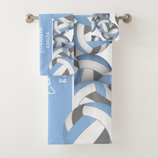 Mucho nombre de atleta de voleibol gris claro (In situ)