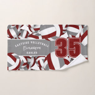 Muchos colores de equipo gris marrón de voleibol
