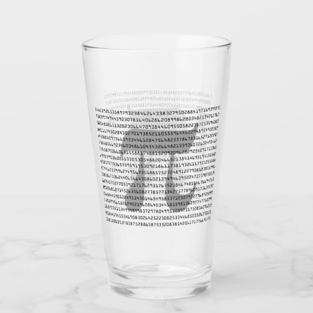 Muchos dígitos de la constante matemática de Pi (Anverso)