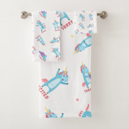 Muchos estados de ánimo de un Unicornio rosa, azul