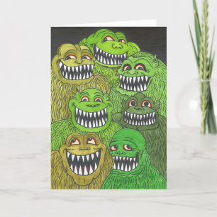 ¡MUCHOS FANGS! Monster Gracias Tarjeta