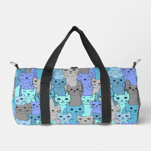 Muchos gatos azules diseñan bolsa de duffle