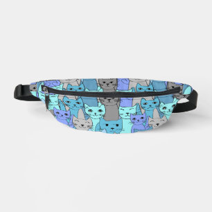 Muchos gatos azules diseñan la bolsa para paquetes
