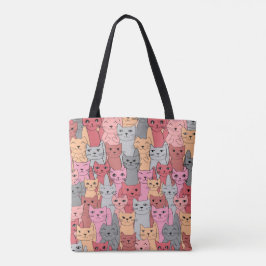 Muchos gatos rojos diseñan la bolsa de Tote