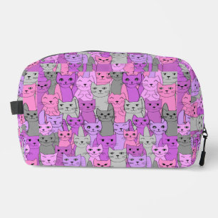 Muchos gatos rosados Diseño Kit Dopp Bolsa