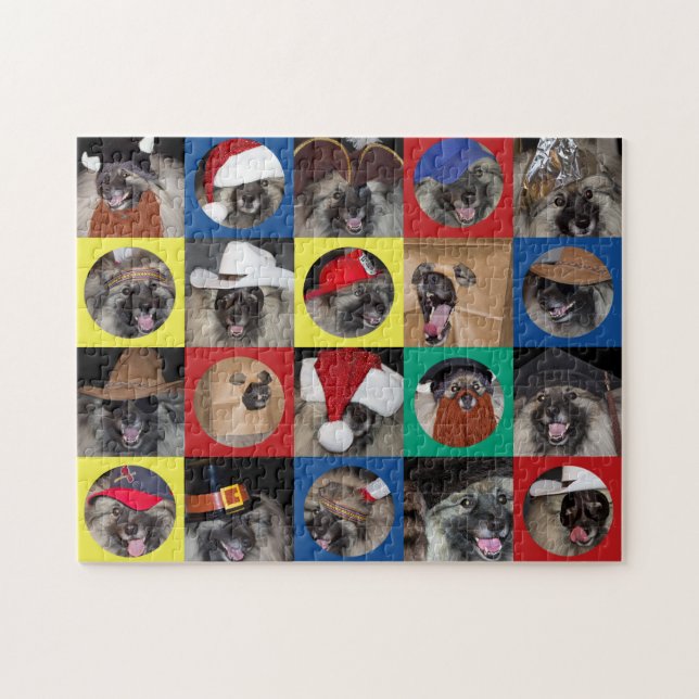 Muchos gorras del rompecabezas del Keeshond de (Horizontal)