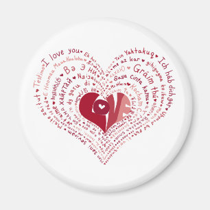Muchos idiomas del imán del amor