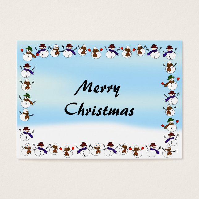 Muchos Navidades Personalizados Snowmen (Frente)
