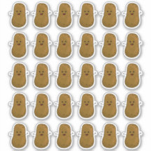 Muchos Pegatinas De Patatas Felices