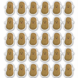 Muchos Pegatinas De Patatas Felices