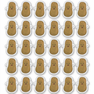 Muchos Pegatinas De Patatas Felices