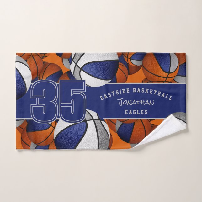 Muchos personalizados de baloncesto se llaman azul (Toalla de mano)