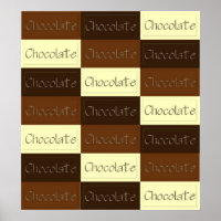 Muchos Posters de chocolate