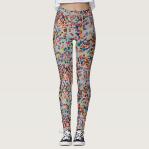 ¡Muchos purpurina! Leggings