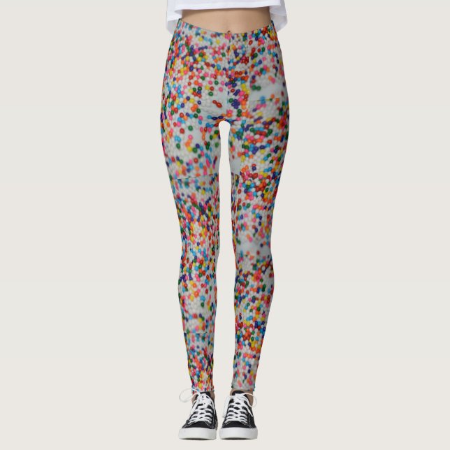 ¡Muchos purpurina! Leggings (Anverso)