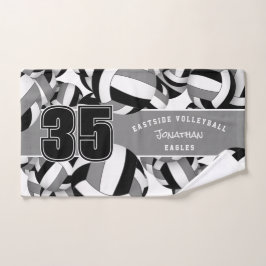 Muchos regalos de equipo atlético de voleibol gris