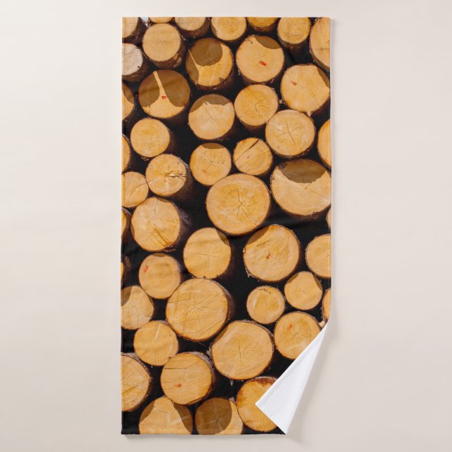 Muchos robles de madera Trunk Arboles de madera de (Toalla de baño)