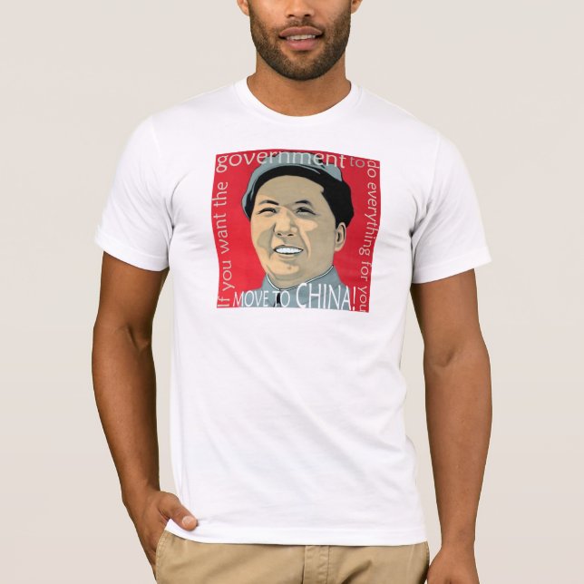 Mudarse a China Camiseta Básica (Anverso)