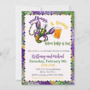 Mudbugs & Brews Invitación Baby Shower