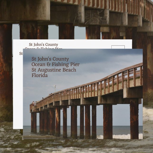 Muelle de la playa de St Augustine FL Tarjeta post (Subido por el creador)