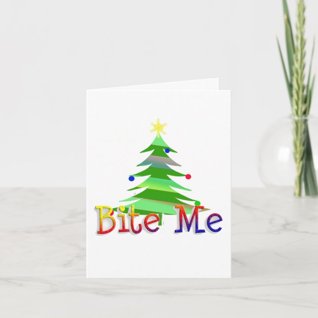 Muérdame árbol de navidad (Anverso)
