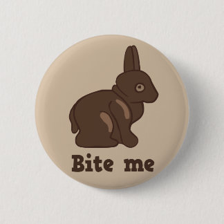 Muérdame botón del conejito de pascua