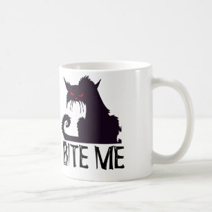 MUÉRDAME, tazas de café divertidas de los gatos