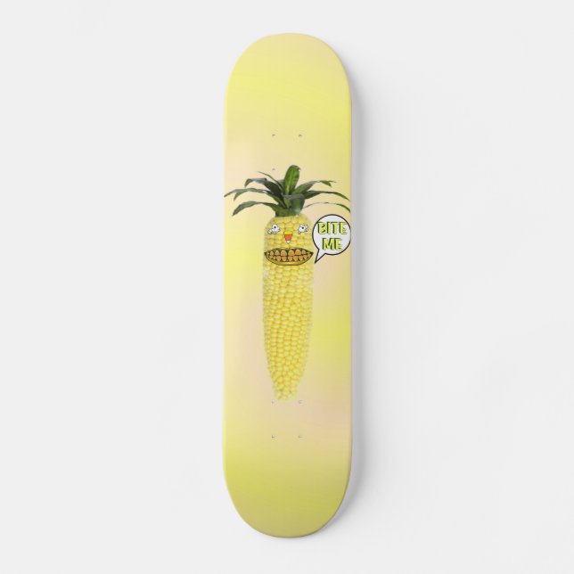 Muérdeme Tabla de Skate de Elote (Anverso)