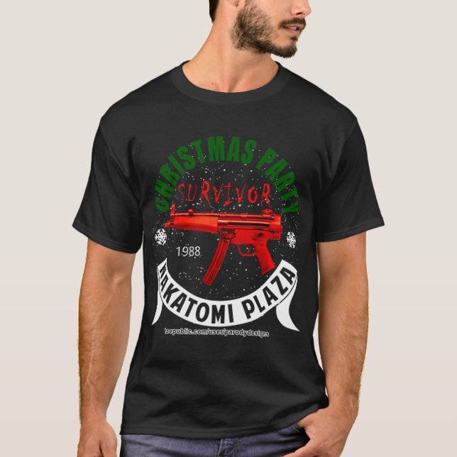 Muere camiseta dura Nakatomi Plaza Navidades Fiest (Anverso)