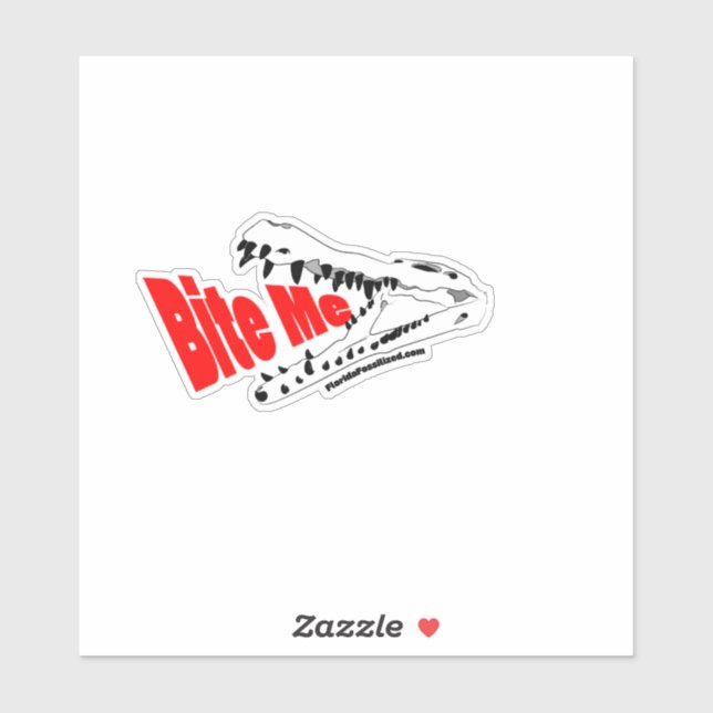 ¡Muértame! Pegatina de Gavialosuchus (Hoja)