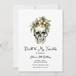 Muerte a la invitación de floral de mis 20