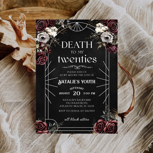 Muerte a mi invitación de cumpleaños número 30 (Subido por el creador)