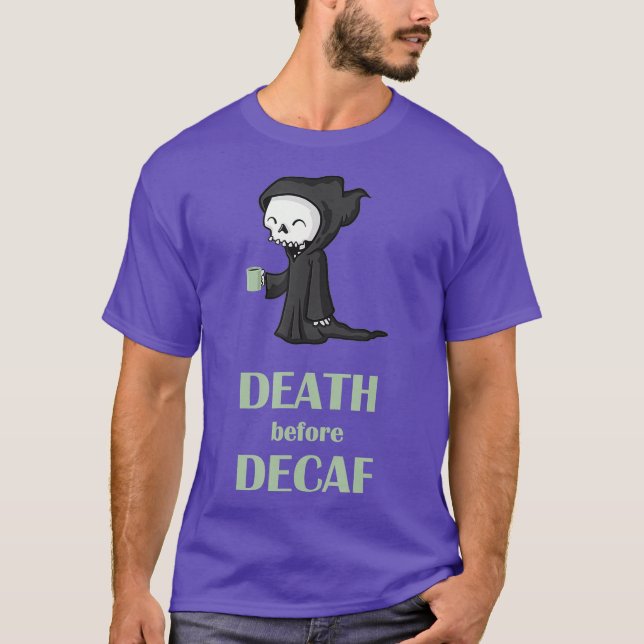 Muerte antes de la camiseta cubierta de sordera (Anverso)