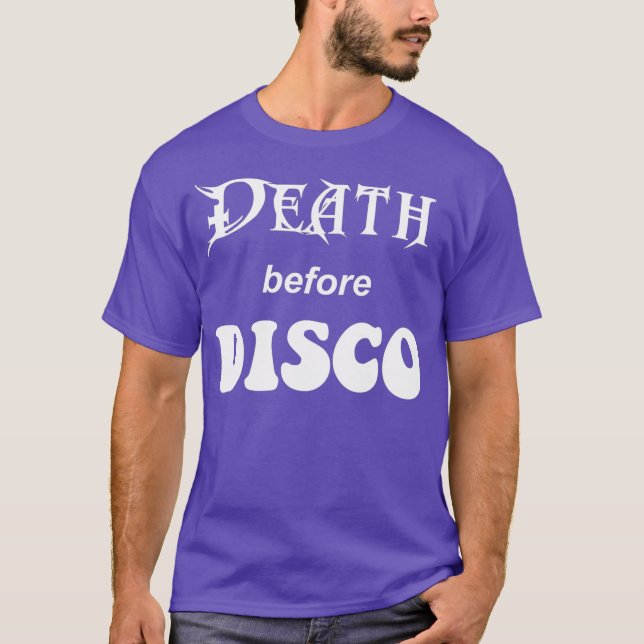 Muerte antes de la camiseta disco (Anverso)