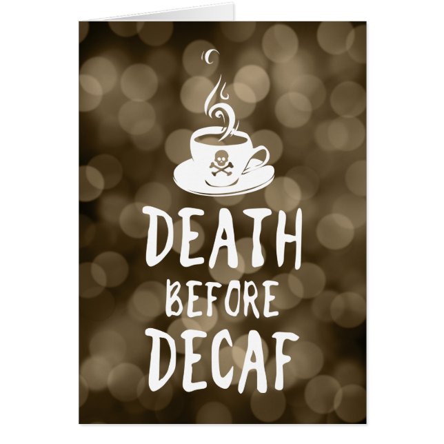 muerte antes del café decaf (Frente)