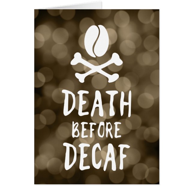 muerte antes del decaf (Frente)