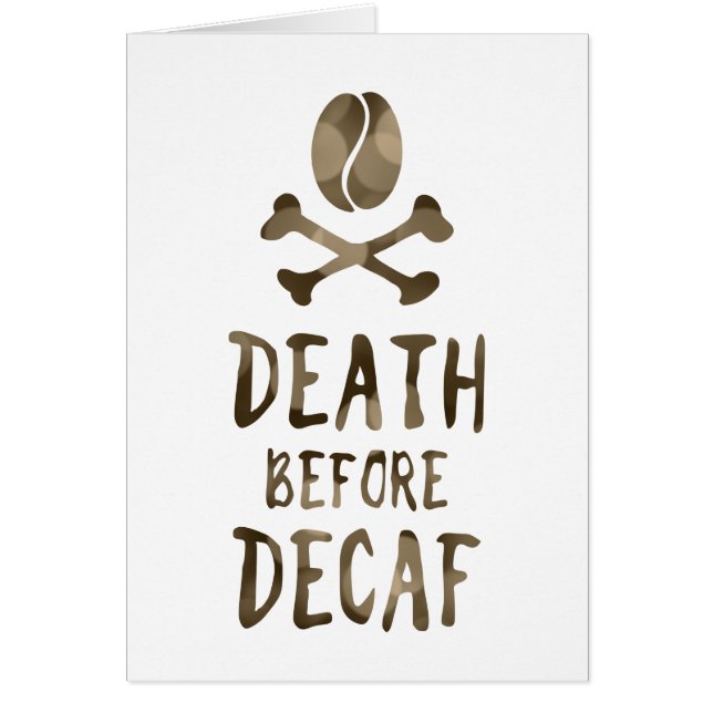 muerte antes del decaf (Frente)