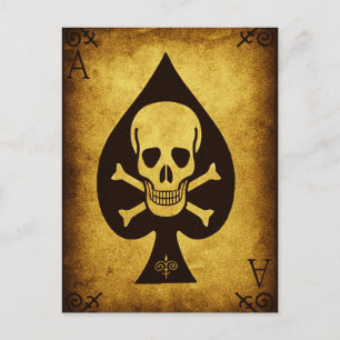 muerte de la postal de espadas