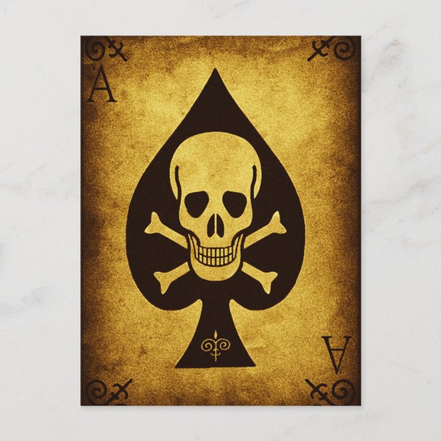 muerte de la postal de espadas (Anverso)