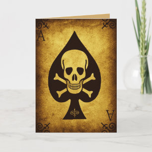 muerte de la tarjeta de saludo de spades