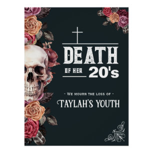 Muerte de sus 20 años, QEPD Poster brillante de cu