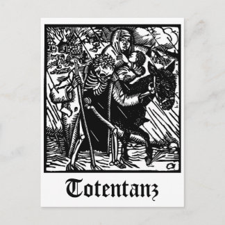 Muerte de Totentanz escolta una postal de Madre y 