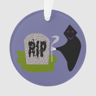 Muerte en el ornamento acrílico del cementerio de 