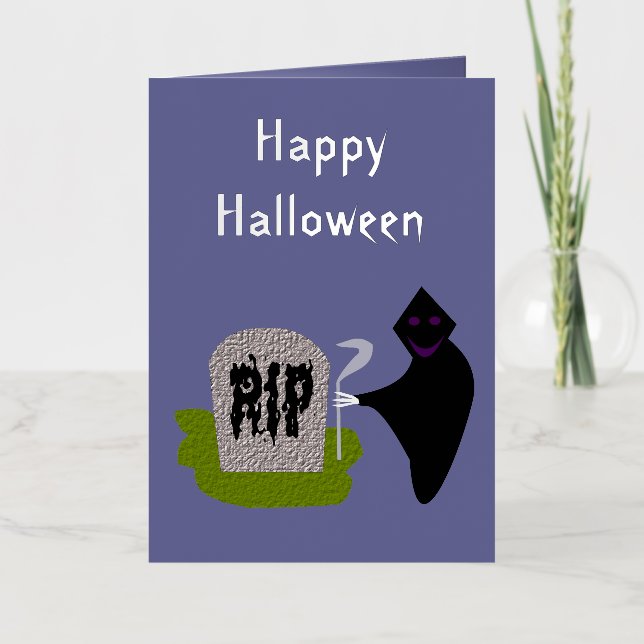 Muerte en el Personalizado de Halloween en el ceme (Anverso)