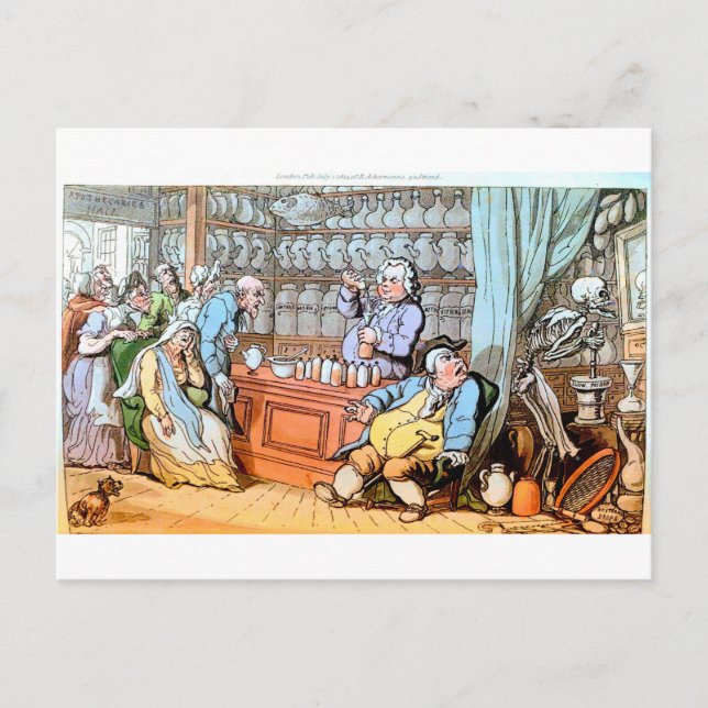 Muerte en la postal apothacaria (Anverso)