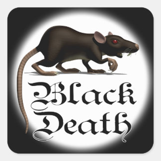 Muerte negra Pegatinas de la raza