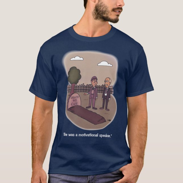 Muerte podemos navegar en camiseta azul (Anverso)