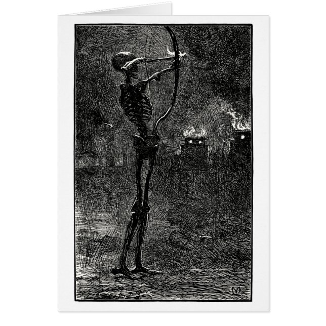 Muerte que trata flechas (Frente)