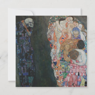 Muerte y vida por Gustav Klimt Vintage Art Nouveau