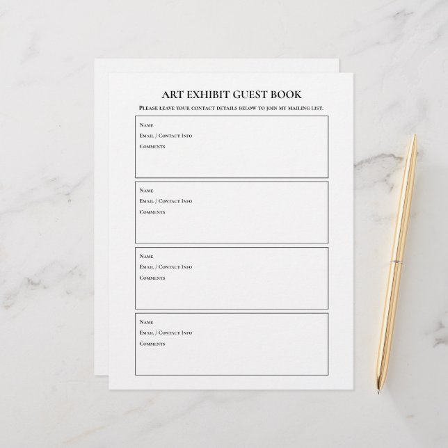 Muestra de arte Páginas de libros de invitados (Anverso/Reverso In Situ)